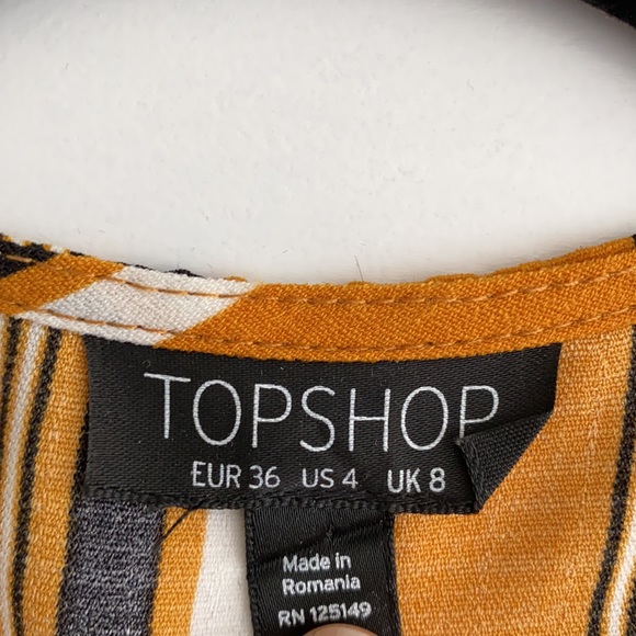 🌟TOPSHOP🌟 - striped tie front blouse - Picture 3 of 3